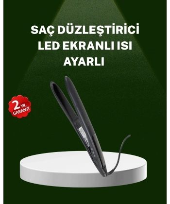 Isı Ayarlı 2025 Titanyum Kaplama Seramik Plakalı Saç Düzleştirici A Kalite Orijinal