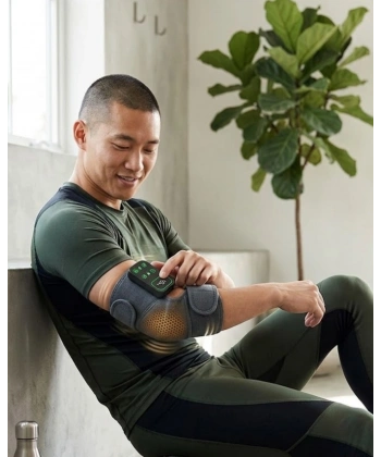 Isı Kontrollü Titreşimli Diz Omuz Masaj Dizlik Seti Kablosuz 2 Adet