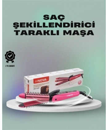 Isı Koruyucu ve Sabitleyici Özellikli Profesyonel Saç Maşası