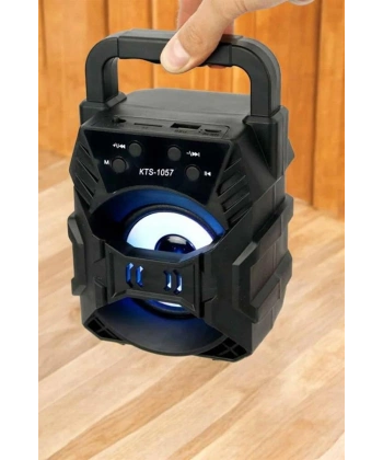 Işıklı Bluetooth Hoparlör Müzik ve Renkli Işık Taşınabiilir