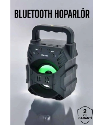 Işıklı Bluetooth Hoparlör Müzik ve Renkli Işık Taşınabiilir