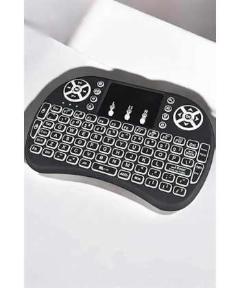 Işıklı Kablosuz Mini Q Klavye Tüm Cihazlara Uyumlu