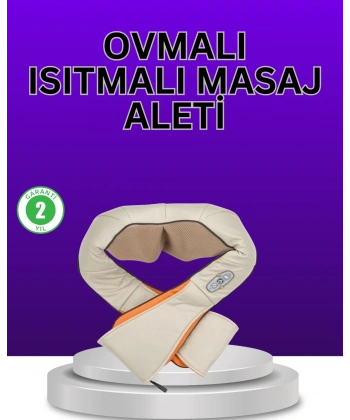 Isıtma Fonksiyonlu Ovmalı Boyun Omuz ve Vücut Masaj Cihazı Rahatlatıcı