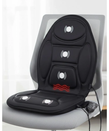 Isıtmalı Masaj Koltuk Minderi Sırt Bel Boyun ve Kalça Destekli