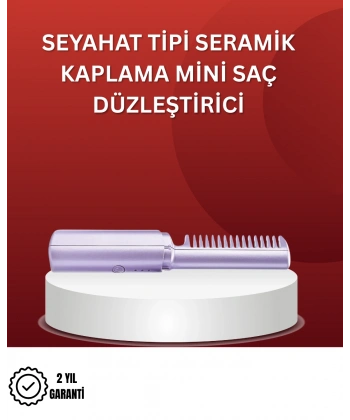 Isıtmalı Saç Düzleştirici Fırça – Kablosuz ve Hafif Tasarım