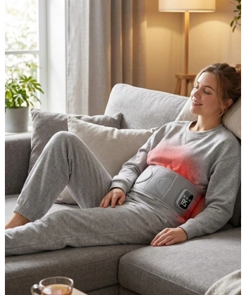 Isıtmalı Titreşimli Bel Masaj Kemeri 3 Kademeli Sıcaklık Ayarlı Kablosuz Tasarım