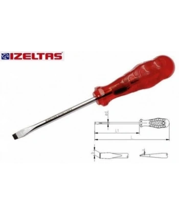 İzeltaş Kraft Düz Tornavida 5x80