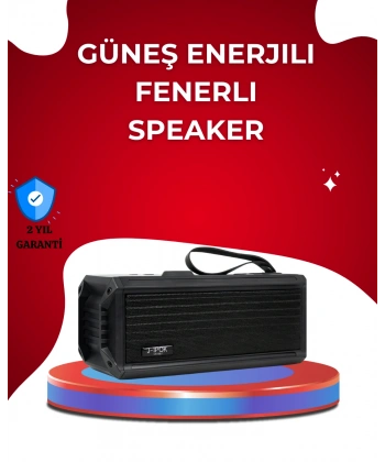 J-IPOX P520 Solar Enerjili Bluetooth Hoparlör FM Radyolu 8W Ses
