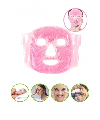 Jel Boncuklu Yüz Maskesi -Soğuk Sıcak Jel Yüz Maskesi Buz -Sıcak Press