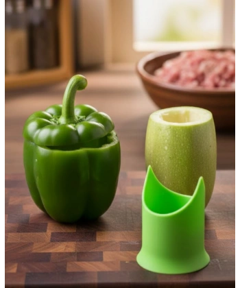 Kabak ve Biber Oymaya Uygun Hijyenik İç Temizleme Aparatı