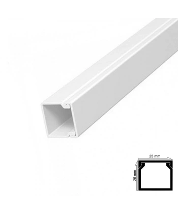 Kablo Kanalı 25x25 mm 2 Metre Yapışkan Bantlı 4 Adet