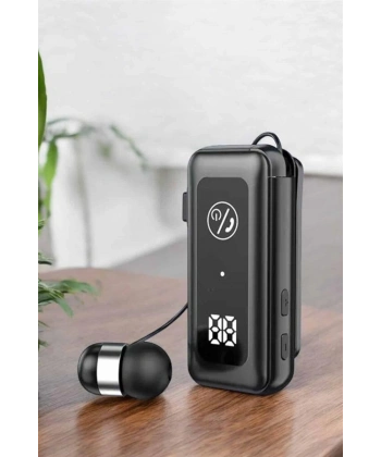 Kablolu Bluetooth Kulaklık Kulak İçi Stereo Mikrofonlu Dijital Göstergeli