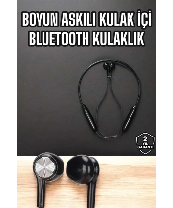 Kablolu Boyun Askılı Dijital Göstergeli Bluetooth Kulaklığı 60 Saat