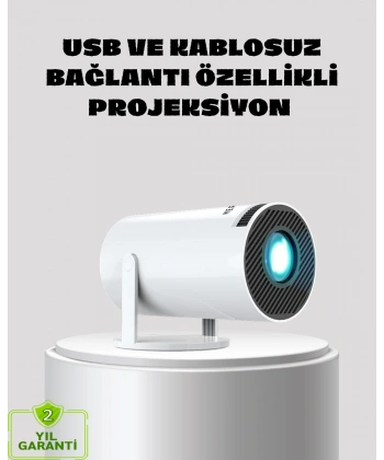 Kablosuz Bağlantılı Full HD Ev Sinema Projeksiyonu 160 ANSI Lümen