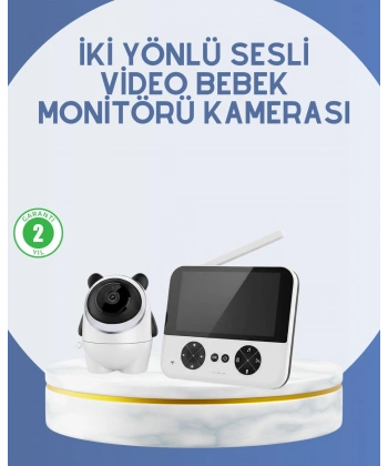 Kablosuz Bebek Monitörü 720P Görüntü ve Geniş Ekran