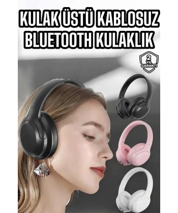 Kablosuz Bluetooth Kulaklık ANC/ENC Destekli Kulak Üstü Yüksek Ses Kaliteli