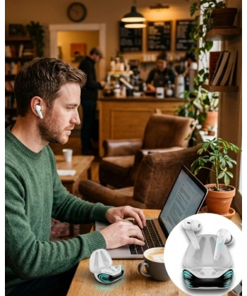 Kablosuz Bluetooth  Kulaklık iPhone 12 iPhone 14 Samsung S22 Redmi Note 11 Uyumlu