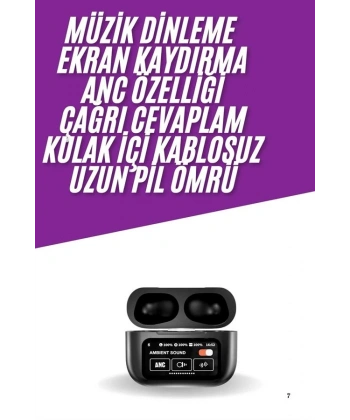 Kablosuz Bluetooth Kulaklık Pro Yeni Nesil Dokunmatik Kontrol