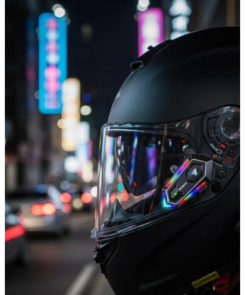 Kablosuz Bluetooth Motosiklet Kask İntercom IPX6 Su Geçirmez