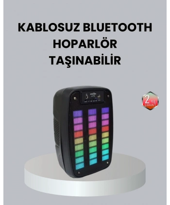 Kablosuz Bluetooth Müzik Cihazı – 2 Saat Batarya Süresi, Şık ve Taşınabilir