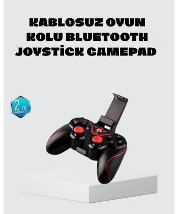 Kablosuz Bluetooth Oyun Kolu Mobil TV PC Uyumlu Ergonomik Tasarım