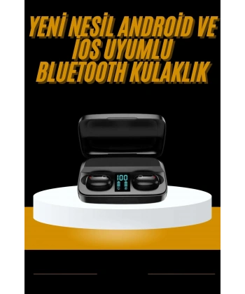 Kablosuz Dijital Göstergeli Çağrı Cevaplayabilen TWS 5.0 Bluetooth Kulaklık