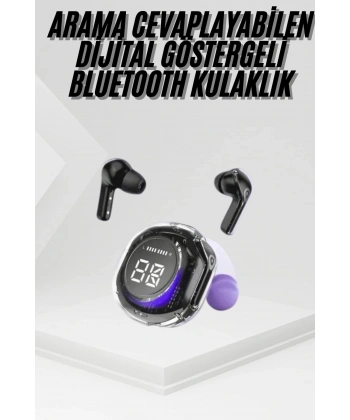 Kablosuz Dijital Göstergeli Powerbanklı IOS ve  Android Uyumlu  Kulaklık