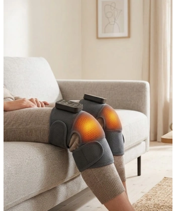 Kablosuz Isıtmalı Diz Omuz Masaj Cihazı Titreşimli Eklem Masaj Bandı 2li Set