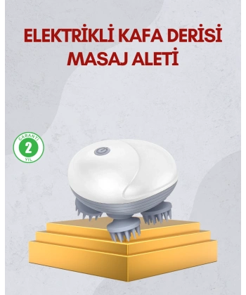 Kablosuz Kafa ve Vücut Masaj Aleti Taşınabilir Tasarım