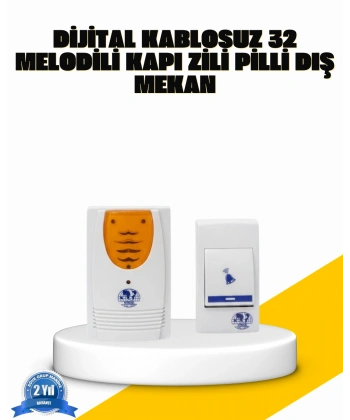 Kablosuz Kapı Zili Kolay Kurulumlu Modern Kullanım