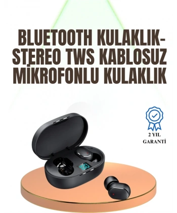 Kablosuz Kulak İçi Bluetooth Kulaklık Stereo Dokunmatik Kontrollü Kulaklık
