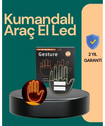 Kablosuz Kumandalı LED Jest Işığı – 3 Modlu Araba Arkası Mesaj Işığı, 203 LED ile Yüksek Parlaklık