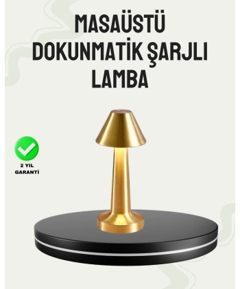 Kablosuz LED Masa Lambası 1800mAh 3 Renk Aydınlatma Dokunmatik
