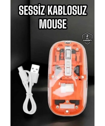 Kablosuz Mouse Fare 5.0 Bluetooth Bağlantılı USB Girişli