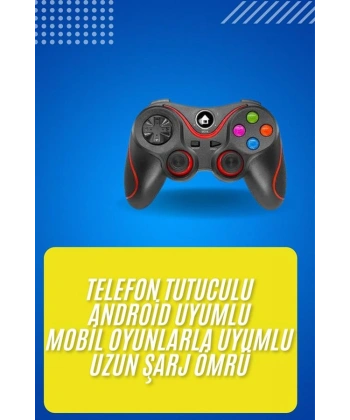 Kablosuz Oyun Kolu Bluetooth Joystick Gamepad Android Uyumlu
