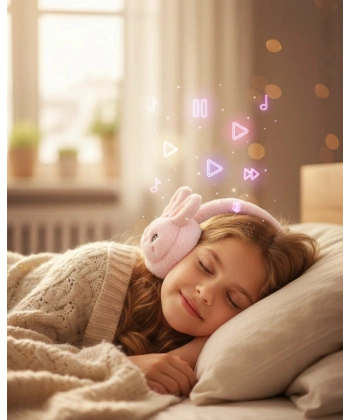 Kablosuz Peluş Bluetooth Kulaklık 40mm Hoparlör ve Mikrofonlu