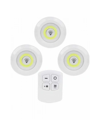 Kablosuz Pilli Işıldak  Masa Lambası Mutfak Tezgah Altı Banyo Dolabı Dolap İçi