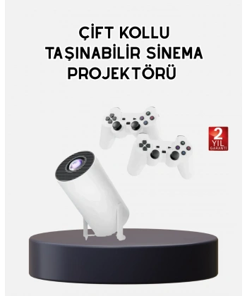 Kablosuz Projeksiyon Cihazı 4K Destekli HDMI USB Oyun Uyumlu