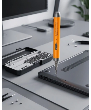 Kablosuz Şarjlı Elektrikli Tornavida Seti 38 Uçlu Type C Li Pil Hassas Tamir Seti