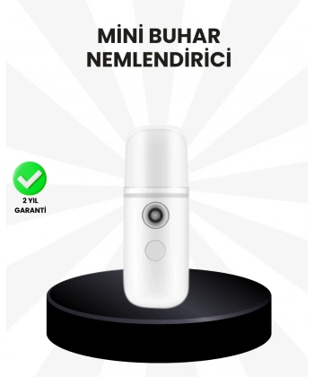 Kablosuz Şarjlı Mini Buhar Nemlendirici – Cilt ve Ortam İçin Taşınabilir Akıllı Cihaz
