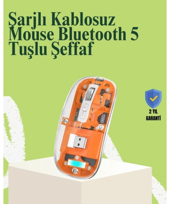 Kablosuz, Sessiz, Ergonomik ve Şarjlı Fare - Gelişmiş Çoklu Cihaz Desteği