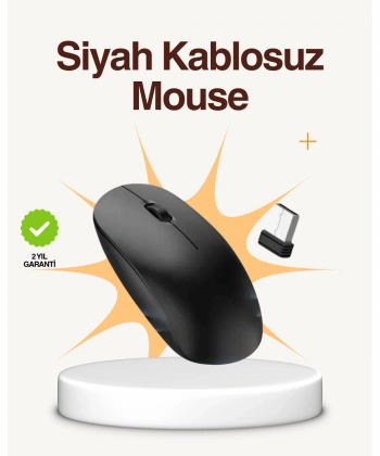 Kablosuz Sessiz Mouse – Ayarlanabilir DPI ve USB Bağlantılı