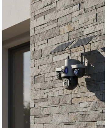 Kablosuz Solar IP Güvenlik Kamerası 12000mAh Bataryalı ve Hareket Algılamalı