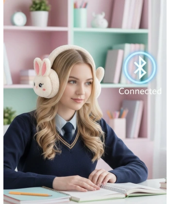 Kablosuz Tavşan Tasarımlı Bluetooth Kulaklık TF Kart Destekli