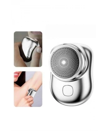 Kablosuz Tıraş Makinesi Günlük Hızlı Taşınabilir Şarjlı Yuvarlak Paslanmaz Çelik