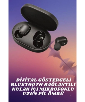 Kablosuz TWS Kulaklık Kulak İçi Mikrofonlu Bleuetooth Kulaklık Yüksek Ses Kaliteli