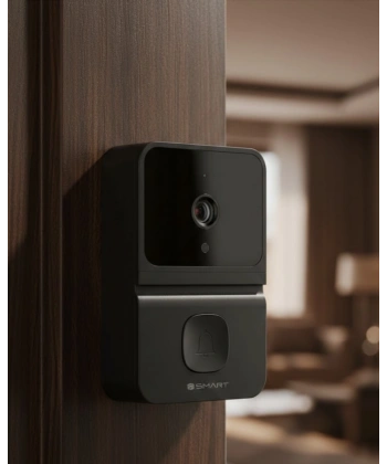 Kablosuz Video Kapı Zili Gece Görüşlü Gerçek Zamanlı Fotoğraf