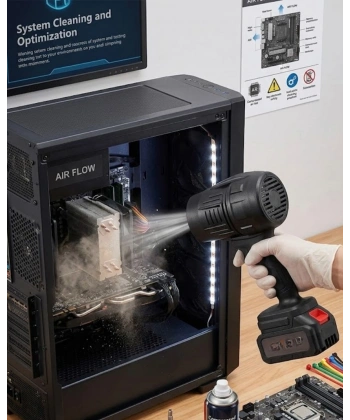 Kablosuz Yaprak Üfleyici Bahçe ve Araç Temizleme Hava Üfleme Makinesi