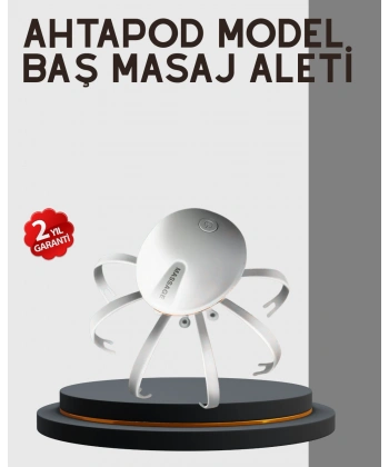 Kafa Derisi Masaj Aleti USB-C Şarjlı Rahatlatıcı ve Canlandırıcı Masaj