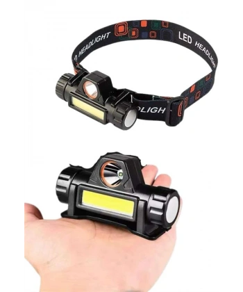 Kafa Lambası Çalışma Işığı Süper Parlak Mıknatıslı Lityum Lion Pilli